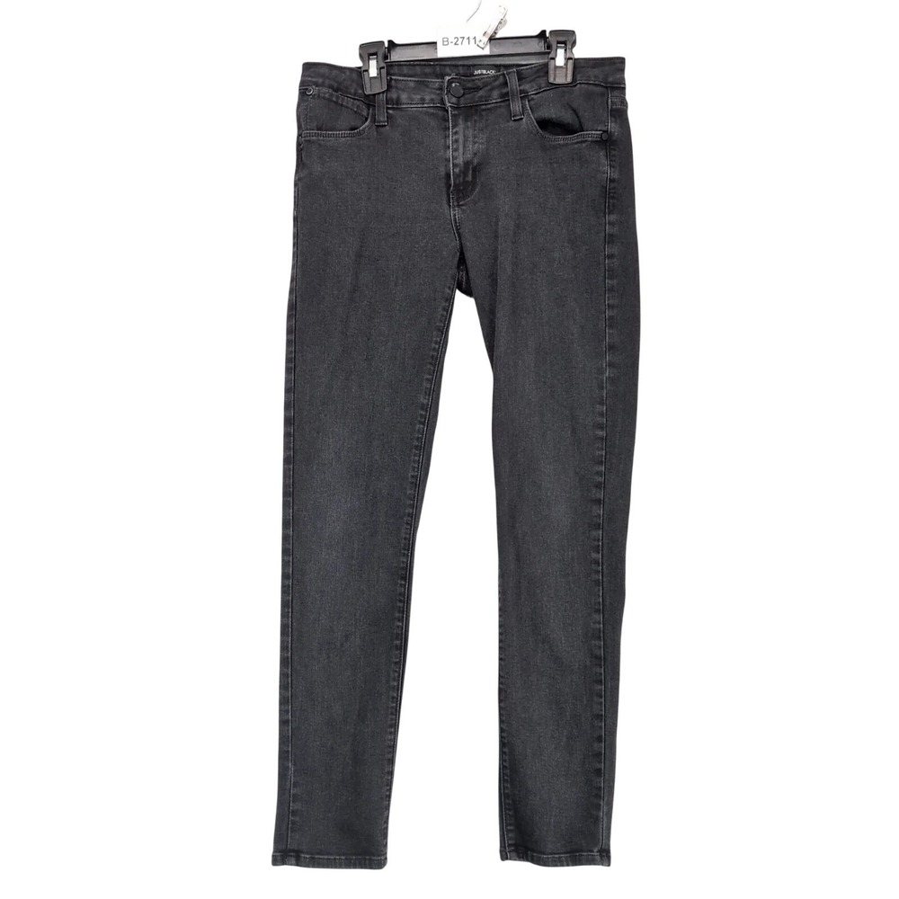Just Black Faded Skinny Jeans Womens 28 29x28" Made USA Grunge Y2K Streetwear
